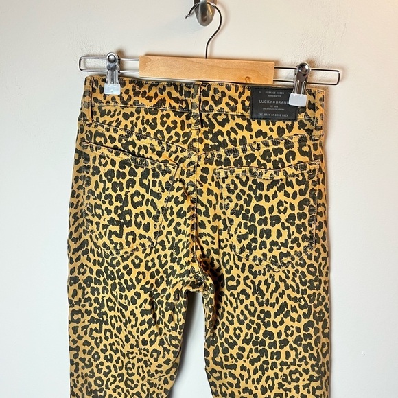Lucky Brand leopard print Bridgette skinny jeans size 0 - Picture 5 of 11